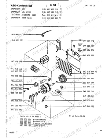 Взрыв-схема стиральной машины Aeg LTH635 - Схема узла Section3